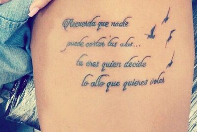 El poder emocional de los tatuajes con frases en español para mujeres: Expresa tu personalidad y empodérate